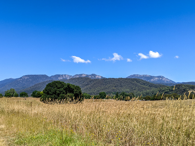  - Up the road from Myrtleford in the town of Porepunkah is the turn off to Mount Buffalo. There is Mount Buffalo. The road up is very good. It was popul