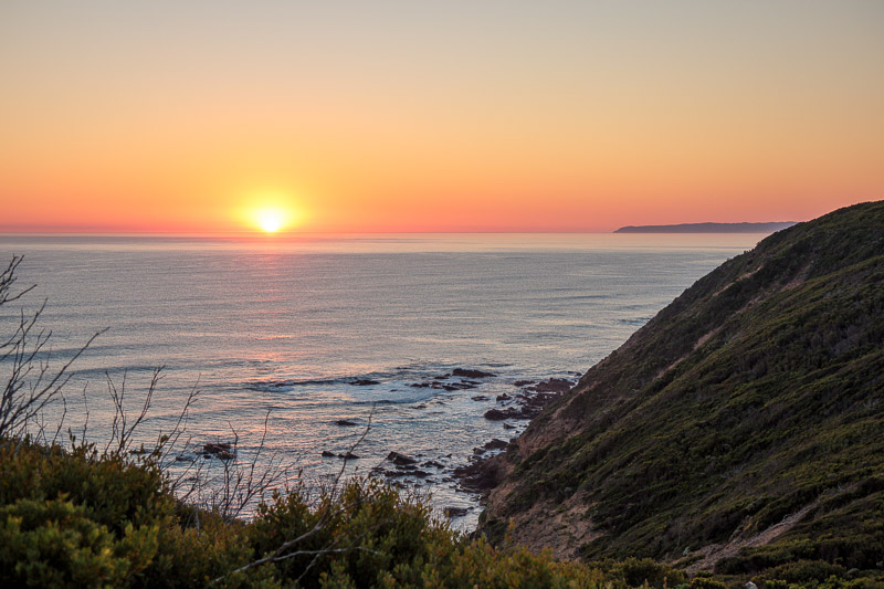Cape Otway - Easter 2021 - Sun going into the sea. Photo of the day. Big cliche. I don't care.
