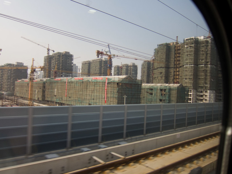 China November 2011 - From Shanghai to Beijing - Then you see a lot of these brand new cities under construction. I presume they are being constructed to take advantage of the new rail line.