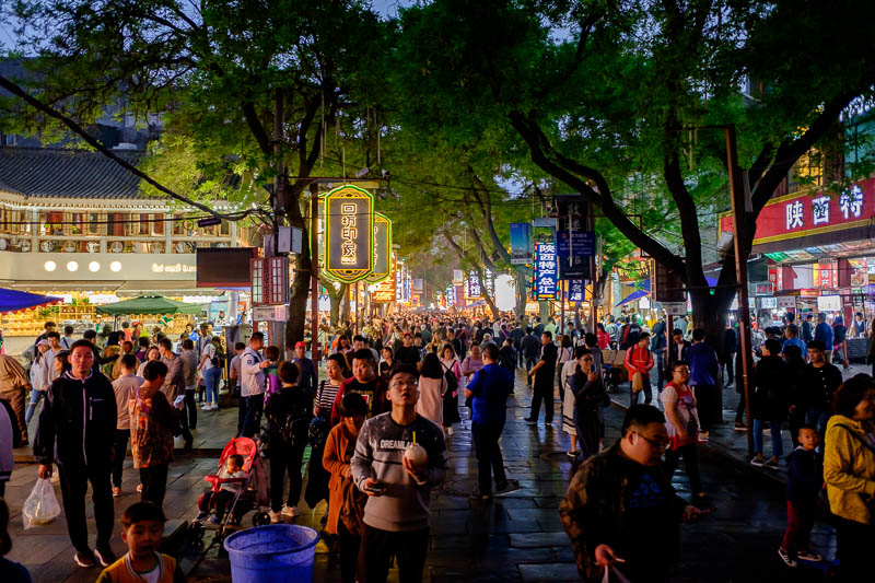 China-Xian-Muslim Quarter-Chilli - Now we enter the amazing Muslim street market area.
