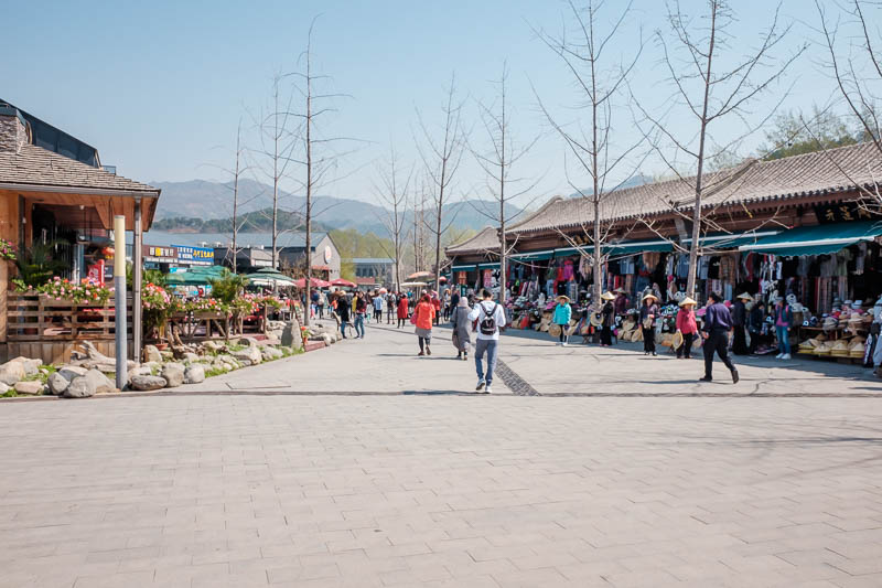 The great loop of China - April 2018 - Here is the pedestrian souvenir street. I over paid for water here, and chocolate, they didnt have any real food. I have regrets I didnt buy food earl