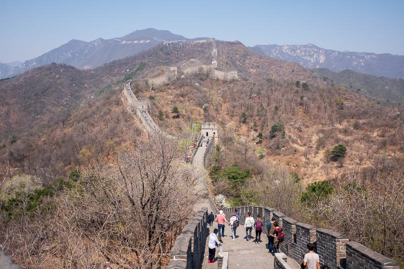 China-Great Wall-Mutianyu - I walked all the way to one end of the places you can get to and then turned back, re traced my steps and walked all the way past the other end into t