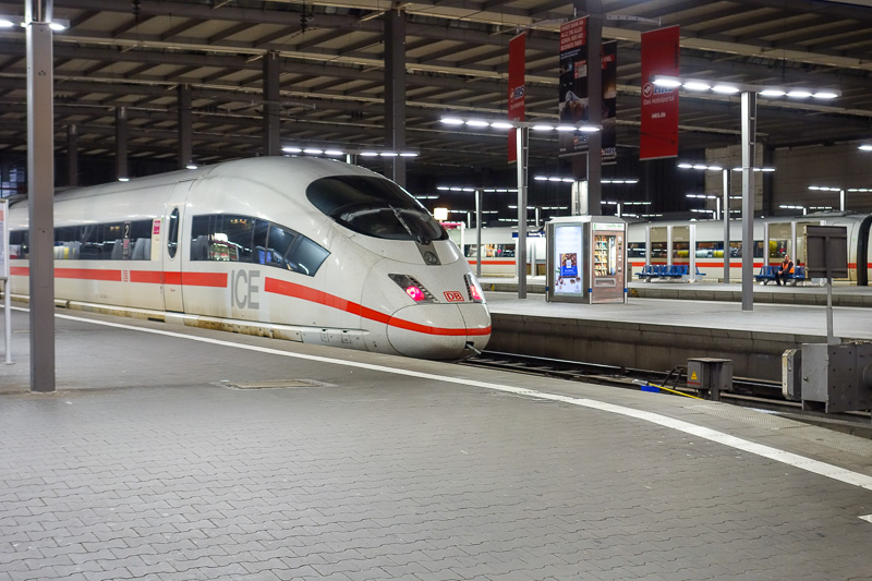 Germany-Munich-Airport-Train - I was tempted by a German bullet train.