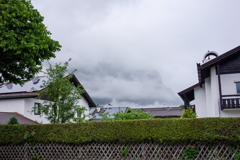 Germany-Garmisch Partenkirchen-Hiking-Zugspitze-Snow - I got up at 5:30am. It was raining. Not a good start. None the less, I put on my backpack, grabbed my jacket, and started jogging. My plan was to get 