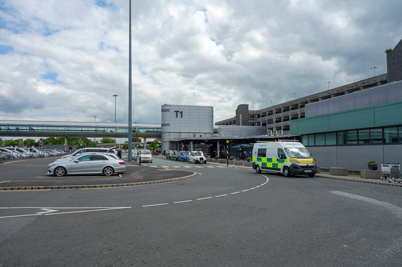 London / Germany / Austria - Work & Holiday - May and June 2016 - This is the great view of Manchester airport, which looks like a school and or hospital.