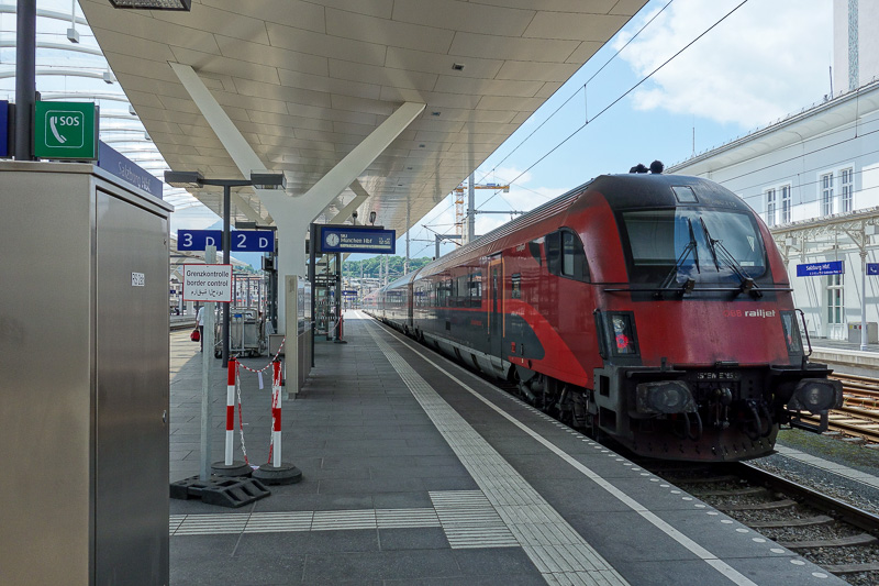 Austria-Germany-Salzburg-Munich-Train - Todays train. As I mentioned, quite empty.