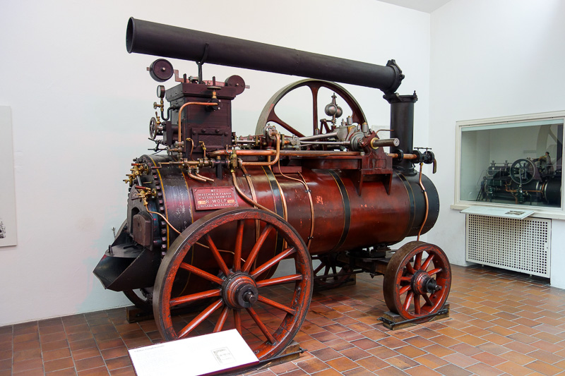 Germany-Munich-Museum-Rain - Tractor of sorts.