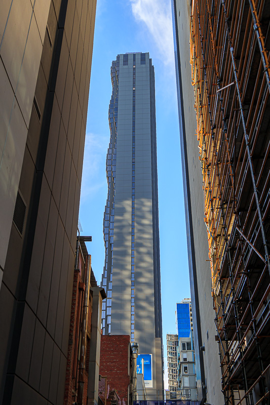  - My favourite Melbourne building, looks better from the front. Note the reflections near the bottom of it from the glass of other buildings.