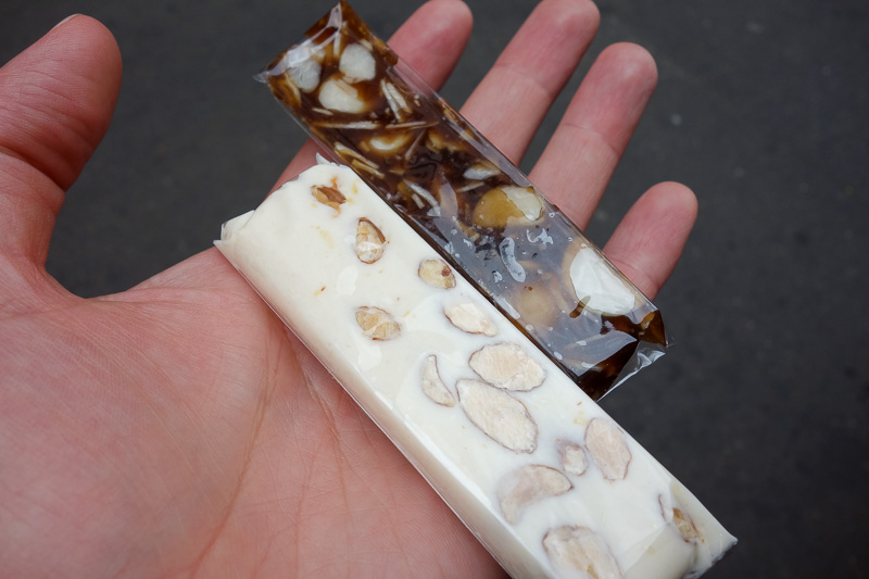 Taiwan-Taipei-Hiking-Guanyinshan - I bought some nougat. It was delicious! My girly hands are awesome.