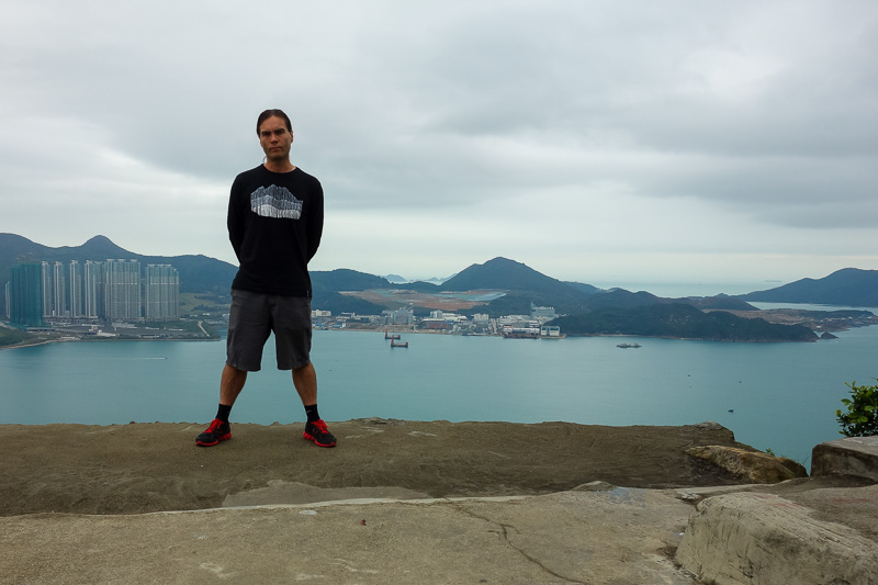 Hong Kong-Hiking-Tin Ha Shan - Its me, again at risk of stepping backwards off a cliff.