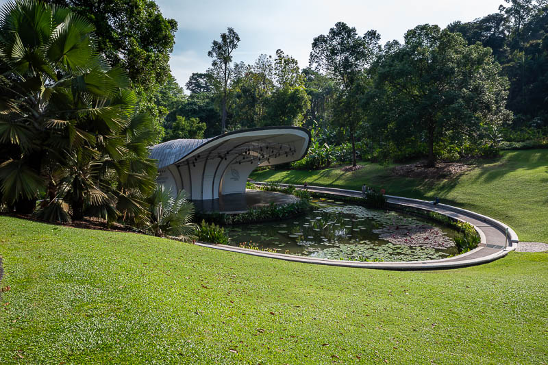Singapore-Gardens by the bay - There is a symphony stage surrounded by more lilies.