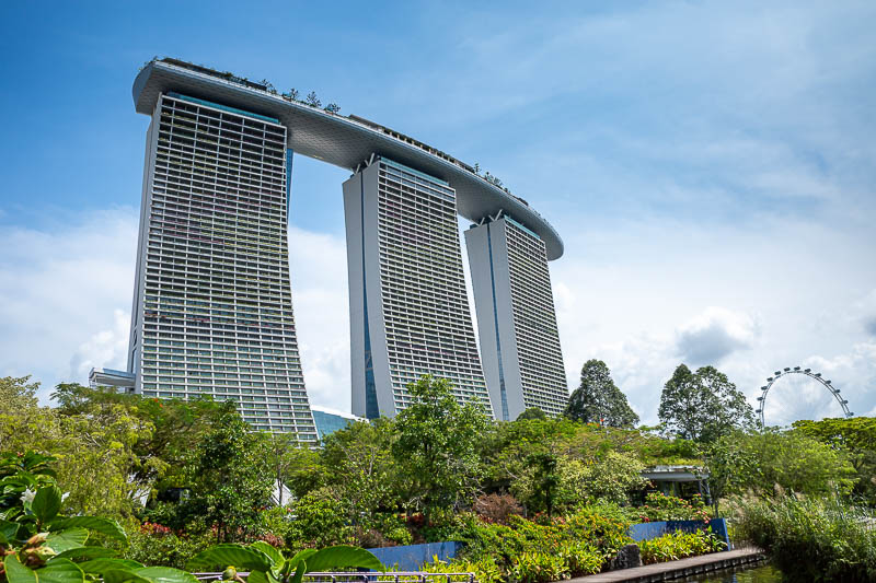 Singapore-Gardens by the bay - The train station is over by Marina Bay Sands, I have been up to the top previously on a work trip.