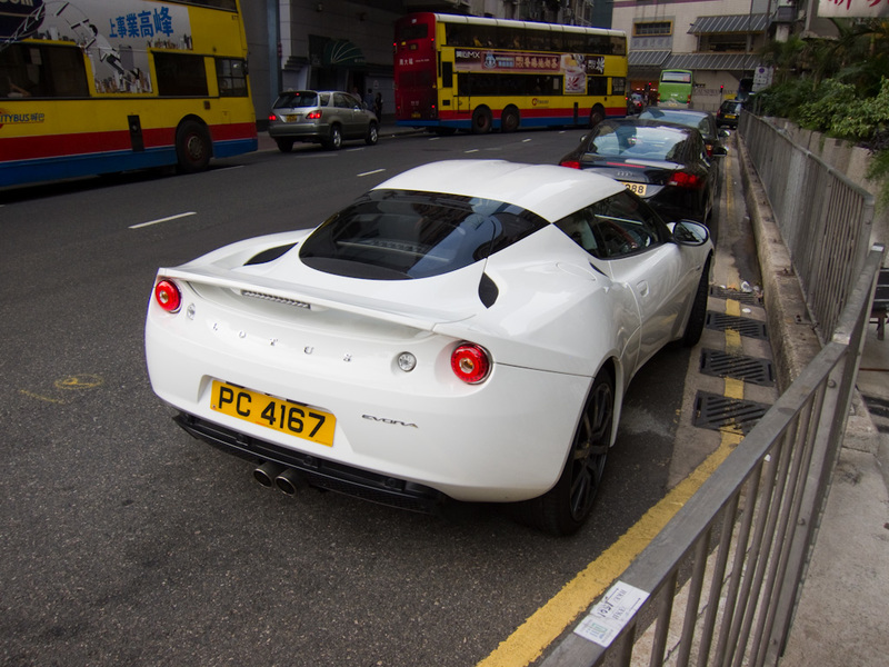 Hong Kong-Causeway Bay-Beef - This is a Lotus Evora, the latest model only recently released (which means my plastic toy car is no longer the latest model!). I still think it looks