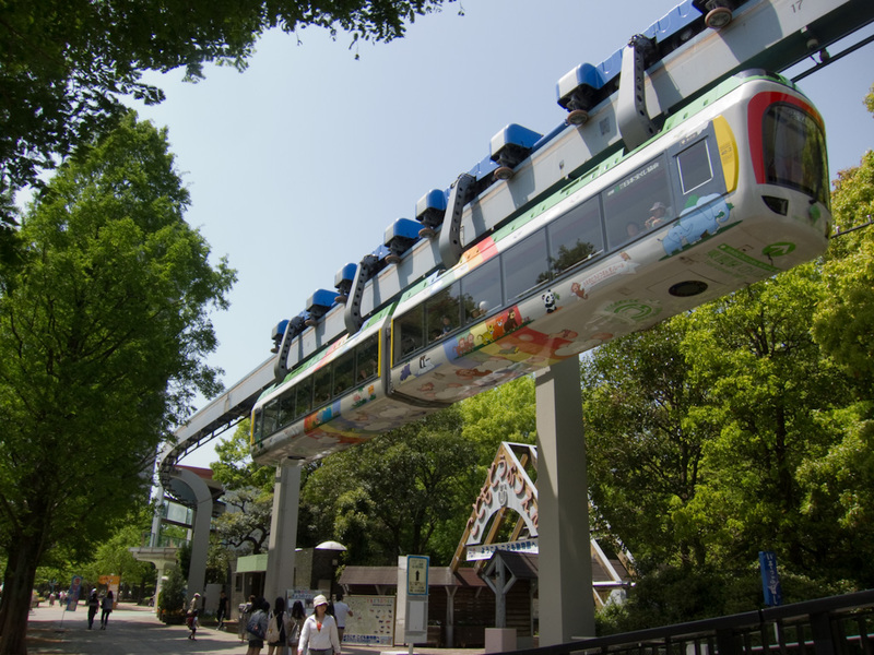 Japan-Tokyo-Ueno-Zoo-Museum - I like a monorail, one of the best features of this zoo is that it has a monorail, which I rode on. How do you get a job as monorail driver?