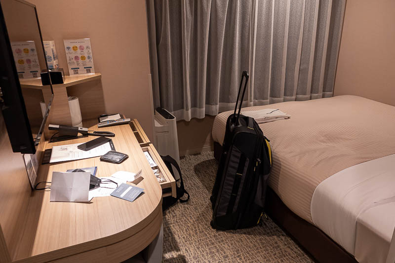Japan for the 10th time (Finally!) - October and November 2023 - Now prepare yourselves for peak excitement, here is my hotel room. It is Sotetsu Fresa Kanda. I have not stayed at a Fresa Inn before, I normally seem