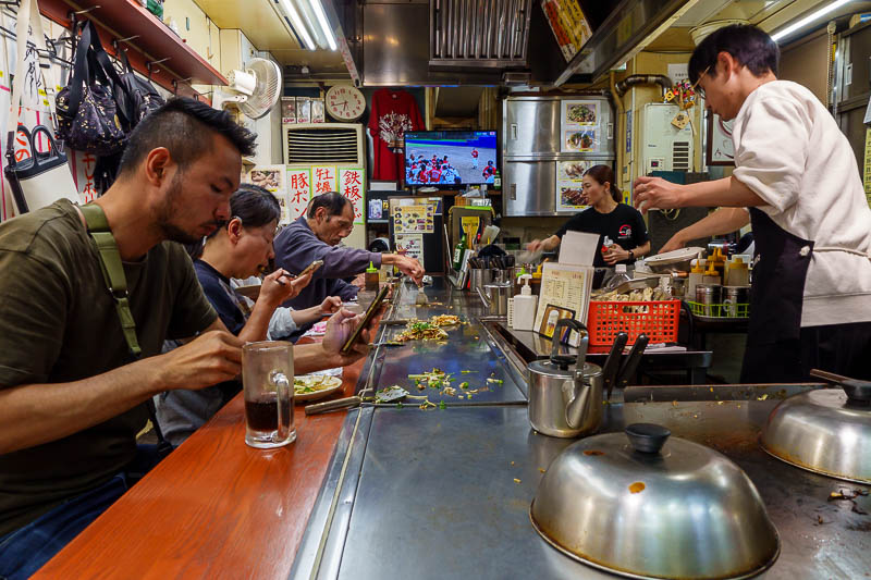 Japan-Hiroshima-Okonomiyaki - Nothing is clean in here.