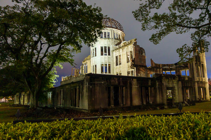 Japan for the 10th time (Finally!) - October and November 2023 - Here is the atomic bomb dome. Handheld at night with my crap camera.
