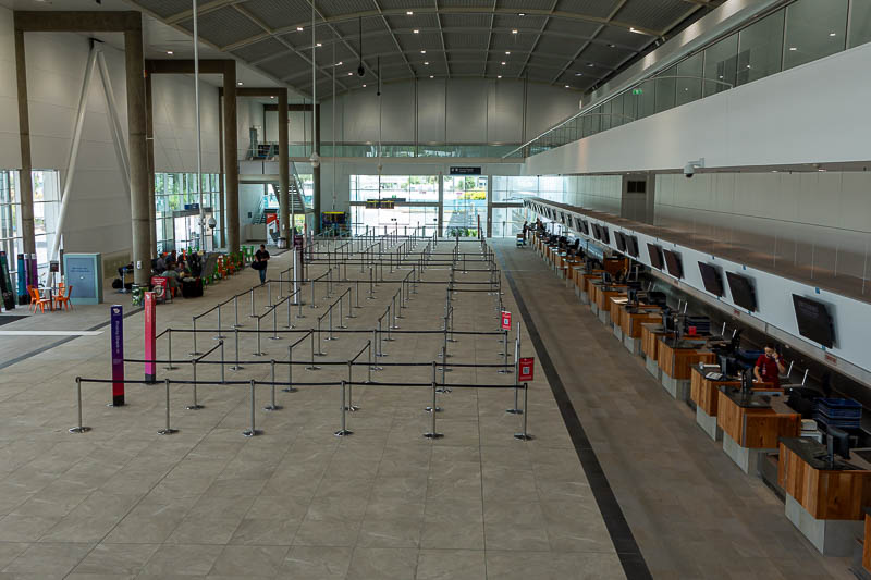 Japan for the 10th time (Finally!) - October and November 2023 - Here is the Cairns international departures hall. The Virgin desk is manned but it seems almost everyone is transferring from other cities, they even 