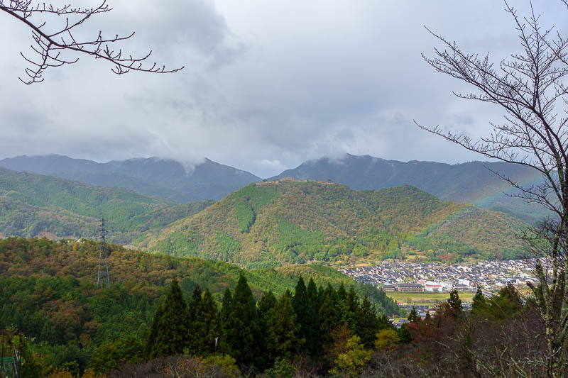 Japan for the 10th time (Finally!) - October and November 2023 - I stopped up the steep road when I noticed a rainbow.