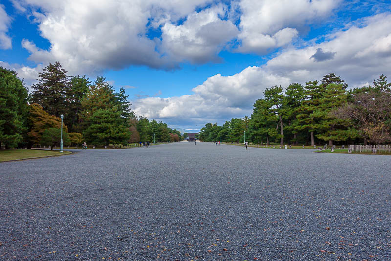 Japan-Osaka-Kyoto - Hours later, and it was time to take a great loop of the gravel path around the imperial palace. So much gravel.