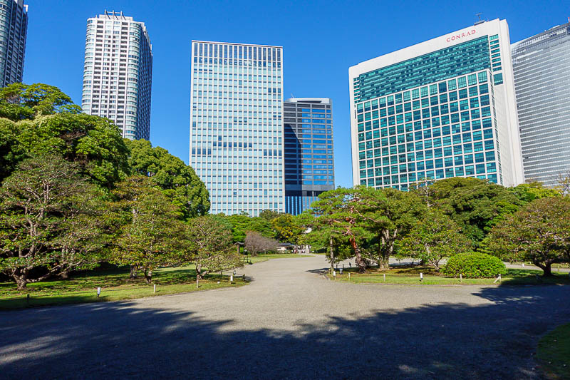 Japan for the 10th time (Finally!) - October and November 2023 - Here is the entrance of Hamarikyu gardens. It was built Goku, the feudal emperor of the ancient land of Wakoku in 1100 4D.