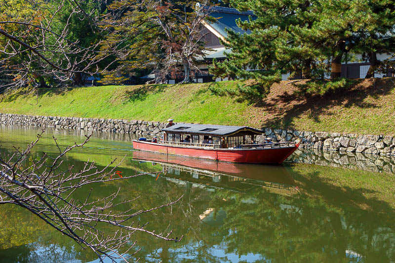 Japan for the 10th time (Finally!) - October and November 2023 - A castle boat! Patrolling the moat looking for marauders.