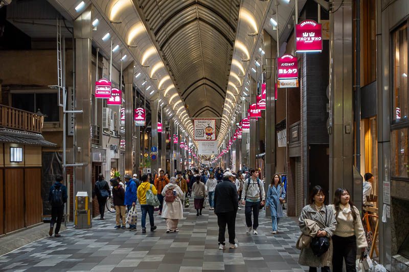 Japan for the 10th time (Finally!) - October and November 2023 - After the underground it was time to head back down the main covered street, different to the one shown earlier, this one is Teramachi, probably the n
