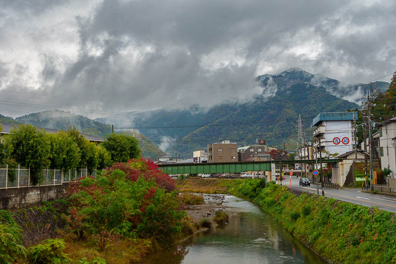 Japan for the 10th time (Finally!) - October and November 2023 - I took the subway to the end of the line then walked a bit towards the little train that goes up to Kurama. It had been raining on and off but never r