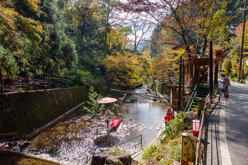 Japan for the 10th time (Finally!) - October and November 2023 - Here you can see a picnic spot in the actual stream.
