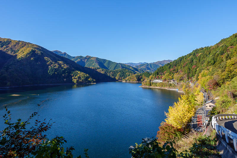 Japan-Tokyo-Hiking-Mount Takanosu - More lake, looking away from the dam. Dam is up next damn it.
