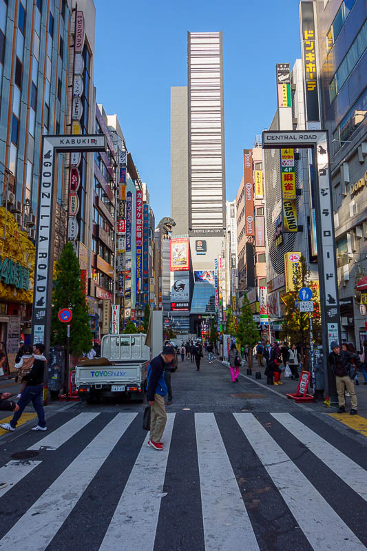 Japan-Tokyo-Ueno-Shinjuku - And here is the Godzilla street, looks rather ordinary without neon.