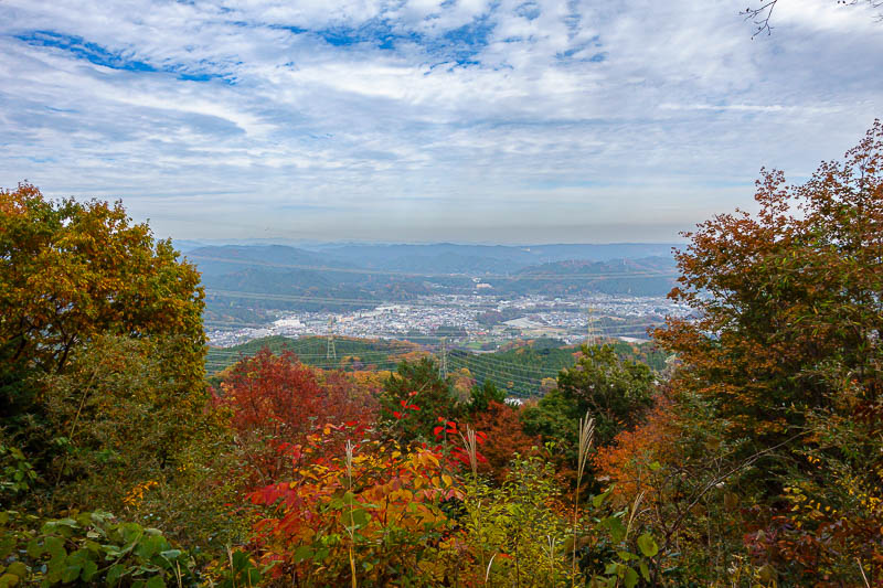 Japan-Tokyo-Hiking-Mount Kariyose - Just past Imakuma is a view spot, that is Musashi-Itsukaichi below. Is that the actual town name or just what it is called on train maps so people do 
