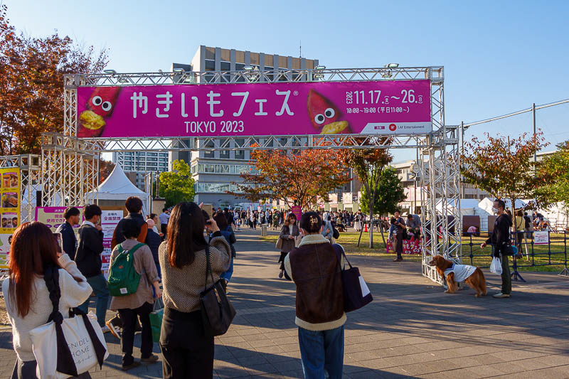 Japan-Tokyo-Ochanomizu-Nakano - The reason seems to be the nearby purple sweet potato festival, which is more of an Okinawa thing.
