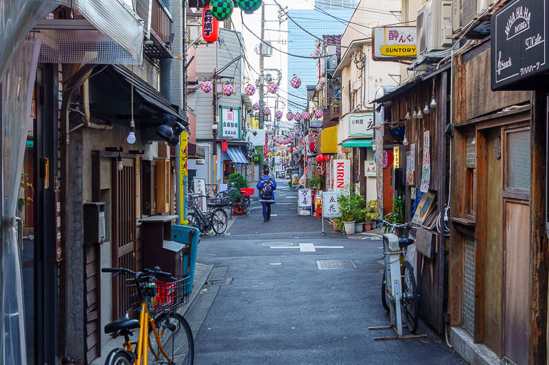 Japan-Tokyo-Ochanomizu-Nakano - The back streets of Nakano have some really good eating places, I would like to stay in Nakano on a future trip as it is on the train line to the moun