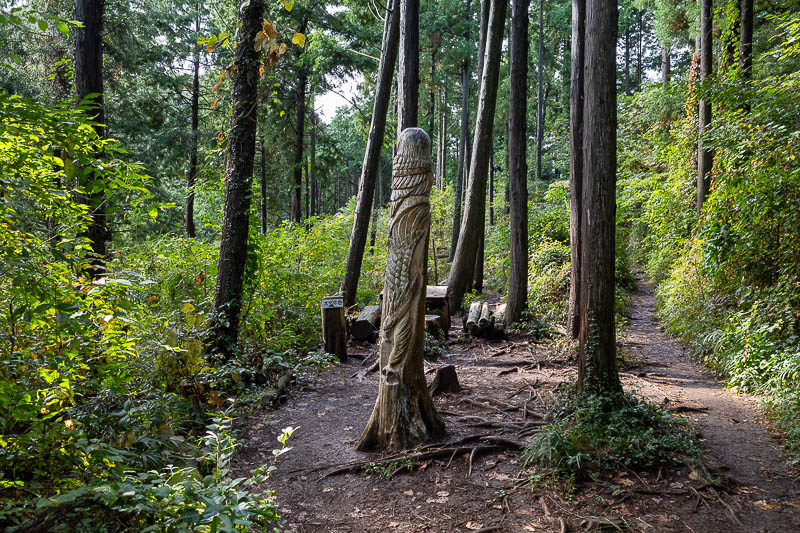 Japan-Tokyo-Takao-Hiking - Behold, the giant forest penis! You can rub it for luck.