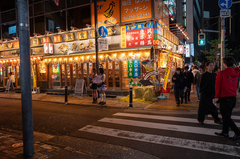 Back to Japan for the 11th time - October and November 2024 - And for my last photo of a long day with the rare 3 updates, here is a restaurant. With more school girl quasi sex workers standing out the front sell