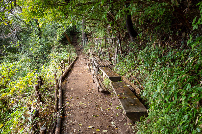 Japan-Tokyo-Takao-Hiking - What are all these seats for I wonder?