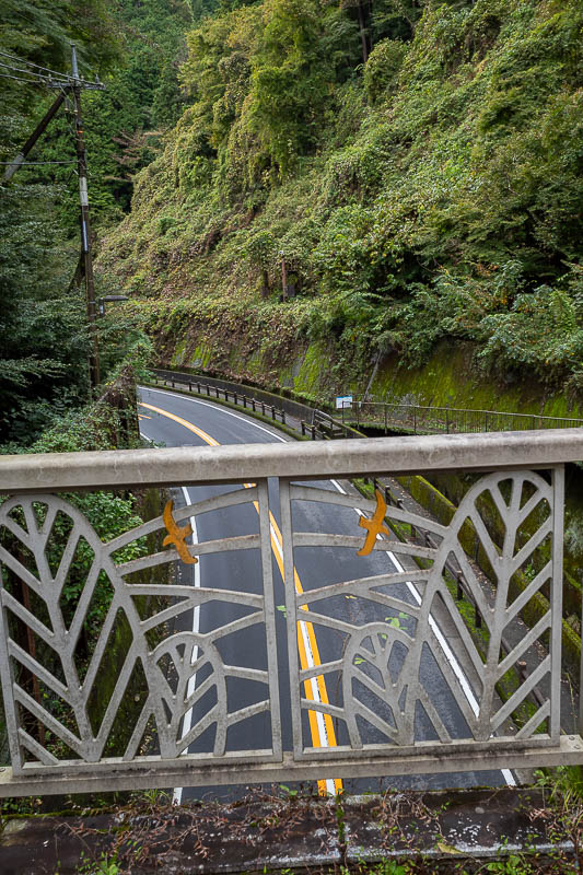 Japan-Tokyo-Takao-Hiking - About half way in I crossed this bridge over the road. This was planned. If it was too wet or too muddy I could have got off the path at this point an