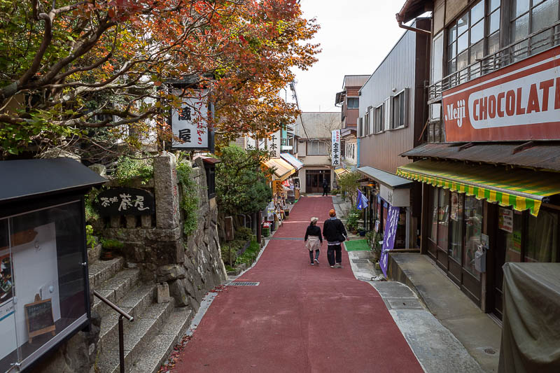 Japan-Tokyo-Hiking-Mitake-Otsuka - There is even a street full of little shops. With a permit you can drive up here, I have walked down the twisty road from here twice before, not today