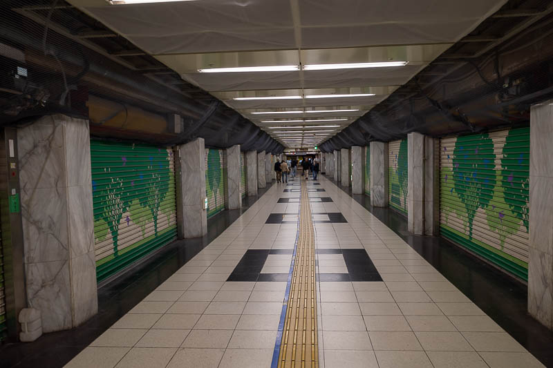 Back to Japan for the 11th time - October and November 2024 - The underground area around Nagoya station is huge, which is great when it is raining, but a huge percentage of the shops are closed down.