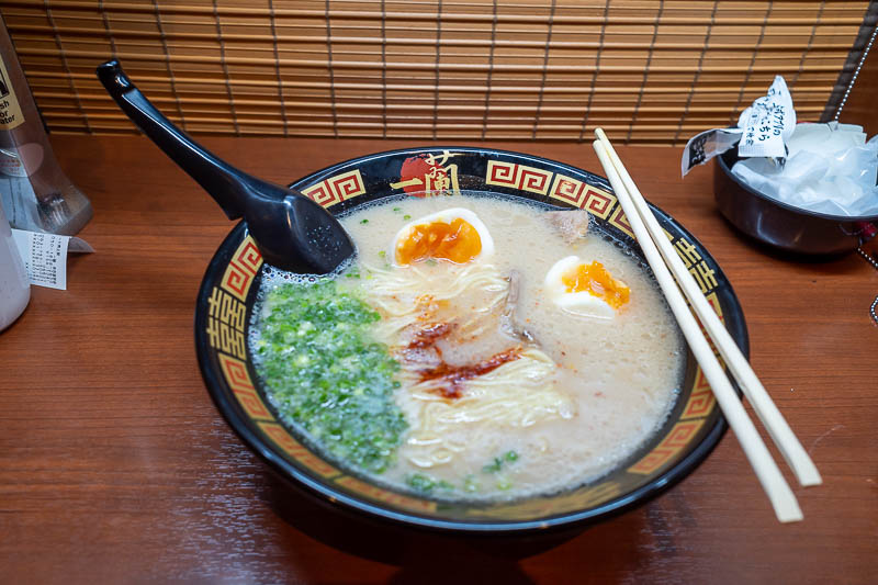 Back to Japan for the 11th time - October and November 2024 - I decided I wanted ramen for dinner, so I looked on google maps, went up to the surface where it was almost not raining... and then walked to the near