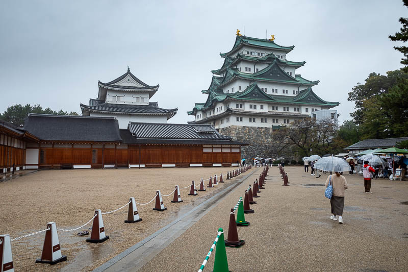 Back to Japan for the 11th time - October and November 2024 - Here is the closed castle. Closed while they install more lifts, escalators and gift shops, you can see a lift attached to it at the bottom right corn