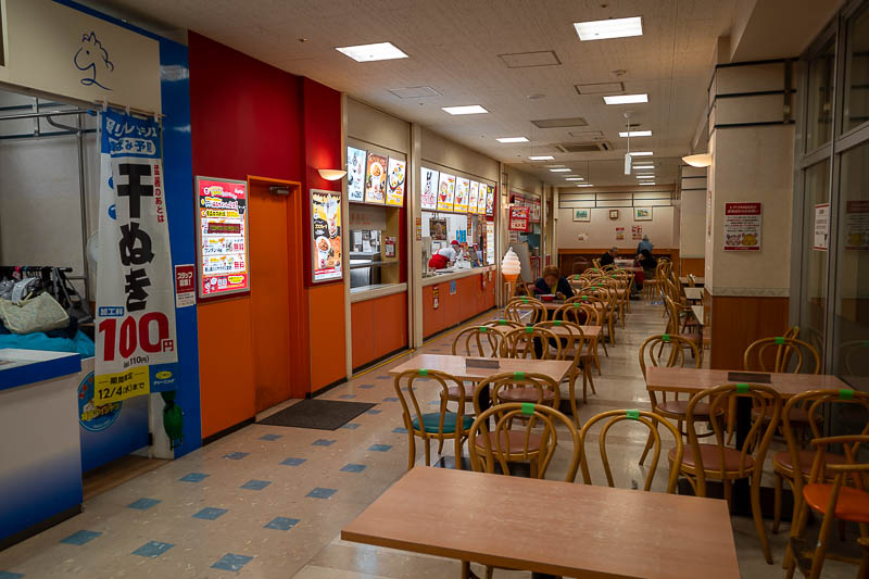 Japan-Nagoya-Nakamura - I love a sad food court, and this place had one. There are a couple more choices around the corner, but they were all slightly too cheap for comfort. 