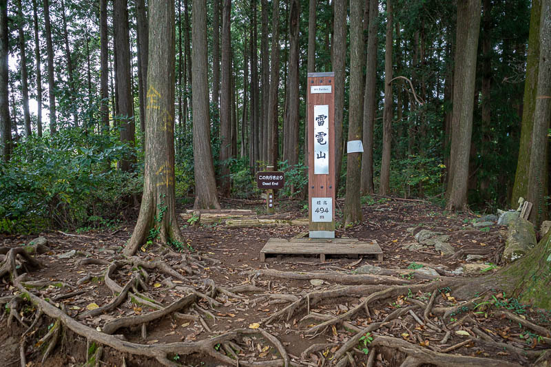 Japan-Tokyo-Hiking-Mount Raiden - And then right at the end of the journey, Mount Raiden. The mountain named after the dude from Mortal Kombat. No view at all. Also just to the left of