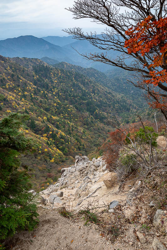 Back to Japan for the 11th time - October and November 2024 - Time to head half way down again from Kamadake to go up Gozaisho. It was also steep.