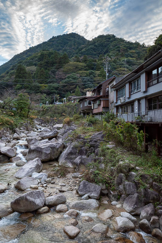 Back to Japan for the 11th time - October and November 2024 - And then finally I was back at the onsen. Nice cloud. Abandoned buildings.