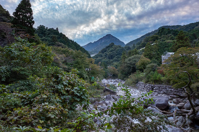 Back to Japan for the 11th time - October and November 2024 - As a reminder, that is Gozaisho. I am now far from it on my journey back to the train station. It was getting dark but at this point I was back on a r