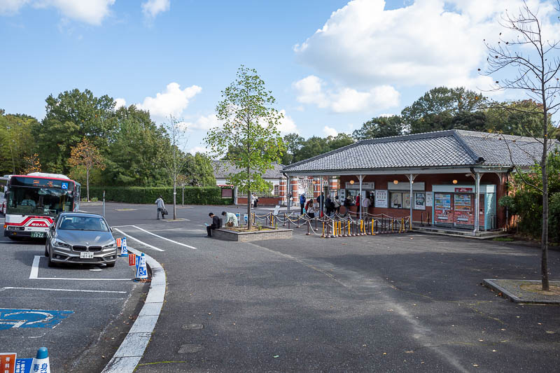 Back to Japan for the 11th time - October and November 2024 - The gate area where the bus stops was largely unimpressive. It is $25 to get in! A tough ask for me... but I knew that before coming. The uninspiring 