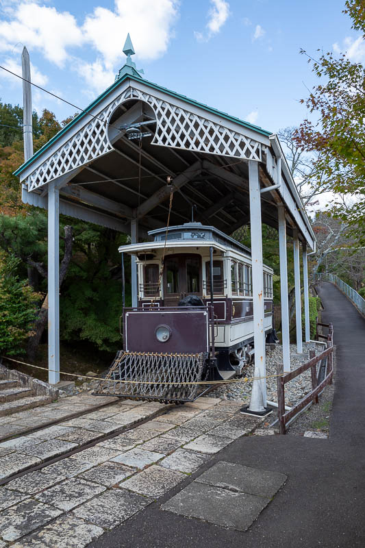 Back to Japan for the 11th time - October and November 2024 - Here is an old tram car. I am pretty sure this still runs around the park some of the time, but I did not see it going today.