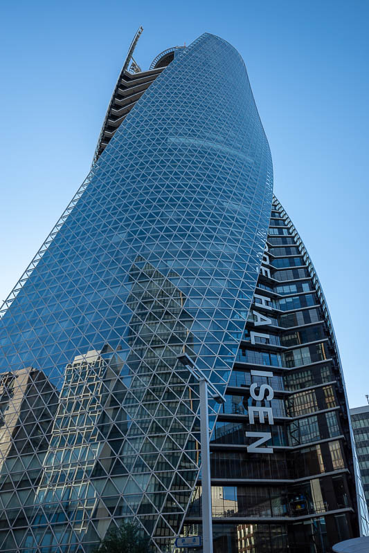 Japan-Nagoya-Kanazawa-Shinkansen - One last photo in Nagoya, the spiral building.